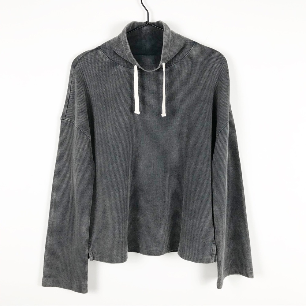 UNIVERSAL THREAD Mock Neck Bleach Dye Pullover